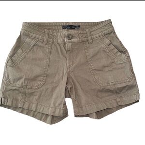 Prana Women’s Brown Shorts Size 0 / 25 Organic Cotton 5 In Inseam Hiking Outdoor
